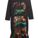 Teri Jon by Rickie Freeman scuba flutter floral midi dress size 10 Photo 1