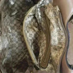 Fabletics Ostrich Print Handbag w/Strap Photo 3