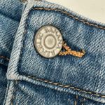 Banana Republic Jean Skirt Womens 6 Denim Pencil Button Front Light Wash Read Photo 5