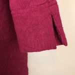 Coldwater Creek Women’s Soft Textured Magenta Red Button-Up Cardigan Blouse Photo 4