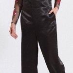 Silence + Noise  Black Margo Satin Jumpsuit Photo 0
