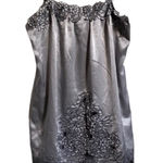 Nelli‎ satin floral appliqué slip dress Gray Size M Photo 0