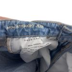 American Eagle American‎ Eagle Women's Size 8 Mom Plaid Patch Distressed Straight Jeans Photo 8