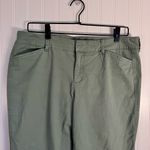 Old Navy Pixie Mid-Rise Green Dress Pants Size 12 Regular 26” Inseam Women’s Photo 2