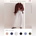 Free People NWT We The Free Libre Wide-Leg Jeans - Island lights ivory - 31 Photo 6