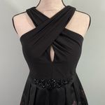 Adrianna Papell  Women's Black Ombre Graphics Maxi Dress Gown Size 4 Photo 3