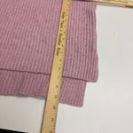 Rachel Zoe  Sweater Womens Small Pink Ribbed Knit Hooded Tunic Cotton Blend Photo 5
