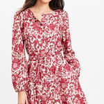 Loft  Night Bloom Belted Mini Pocket Dress Photo 0