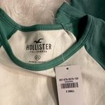 Hollister NWT.  Long Sleeve Logo Graphic Flocking Baby Tee Photo 1