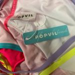 Popvil Multicolored Bandage Design No Vacation One Piece Swimsuit Size XL NWT Pink Photo 6