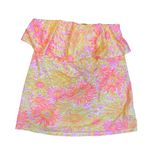 Lilly Pulitzer  Wakely Floral Ruffle Tube Top Small Photo 3