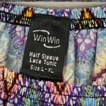 Winwin  Tunic Dress Half Sleeve Lace Bell Sleeve Multicolor‎ Y2k Size L-XL Photo 4
