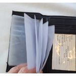 Black Leather Wallet with Ring Buckle & Stitch Detail – Elegant Women’s Clutch Photo 4