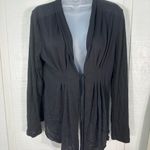 Carole Little Black Pleated Cardigan Sweater Size See Measurements EUC Size M Photo 3