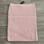 EXPRESS NEW super high-waisted cable knit faux wrap mini sweater skirt - large Photo 2