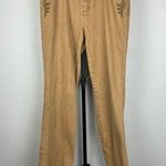 Ralph Lauren LRL Tan Brown Embellished Western Classic Denim Jeans ALTERED Photo 0