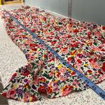 ASTR  the Label Wildflower Ruffle Cutout Floral Midi Dress Red Pink Womens Size M Photo 12