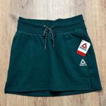 Reebok | NWT Y2K Women's Slim Fit Green Athleisure Fleece Sweat Skirt, Size S Photo 2