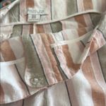 Rachel Zoe pink, peach, green and White flat front linen Shorts Photo 6