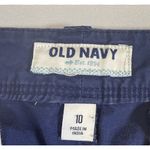 Old Navy  Women's Shorts‎ Size 10 Navy Blue Chino Khaki Mid Rise Cuffed Pockets # Photo 3