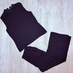 St. John Vintage ’s 2 piece knit blue tank top / pant set sz medium shirt 10 pant Photo 0