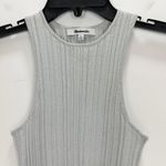 Madewell The Signature Shimmer Knit Cutaway Sweater Tank Ribbed Gray XS NWT Photo 8