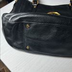 Tory Burch  Black Leather Shoulder Bag with Gold Accents Photo 6