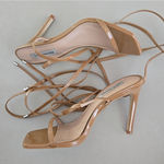 Steve Madden New  Tan Block Heel Sandals 8.5M Photo 2