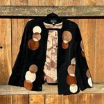 Vintage Isabel “belle sports” suede blazer jacket size large whimsy fall winter Black Photo 0