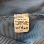 Brandy Melville Blue Ribbed Spaghetti Strap Crop Top Nylon Blend One Size Italy Photo 3