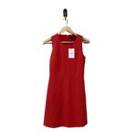Theory Raneid Sleeveless Crepe Trapeze Dress In Poppy Size 0 Photo 4