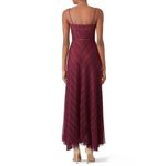 Jill Stuart Jill Eliza Lace Slip Gown Cutout Front in Purple 2 long maxi dress Photo 13