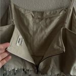 Jason Wu  Beige Linen Blend Crop Top with Beaded Hem 10 Photo 8