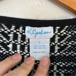 K. Jordan Black White Tweed Blazer Jacket Large Office Formal Photo 1