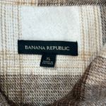 Banana Republic  Womens Plaid Shacket Oversized Button Down Shirt Jacket XL Brown Photo 1