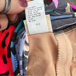 Vintage 80s 90s Neon Tropical One Piece Scoop Back Swimsuit Blue Size 16 Photo 5