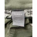 Torrid NEW  Size 1S  14 16 Short Cargo Pants Green Olive Twill Straight Mid Rise Photo 6