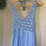 Aerie Crochet dress Maxi Ocean Sky Size Medium NEW beach boho Photo 2