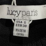 Lucy Paris  Black Band Strappy Top Sweater Women’s Small Photo 2
