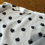 Shade Clothing White/Black Polka Dot Blouse, Large Black Photo 1