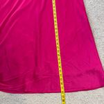 Adrianna Papell  Stretch Satin Halter Gown Hot Pink 10 Photo 8