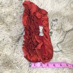 Red Evening Bag with Rhinestone Bow Silver Photo 3