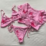 Zaful 3 Piece Pink Tie-Dye Bikini Set Photo 0