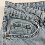 H&M Divided Light Denim 90S Baggy High Waisted Wide Leg Distressed Knee Jeans Photo 2