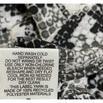 Hippie Rose New  Snake Print Top Black White Size L Large Front Twist Photo 7