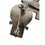 Christmas Snowman dual pendant Locket brooch Silver Photo 3