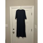 Lane Bryant New  Size 18/20 Blue Henley Fitted Knit Midi dress short sleeves Photo 6