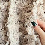 Aaron & Amber Fuzzy Loop Knit Boho Cardigan Sweater in Beige size Medium NWOT Tan Photo 2