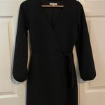 Madewell Black Wrap Dress Size XS Photo 0