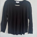 Michael Stars  Black‎ Long Sleeve Cutout Back Pullover Sweater Photo 1